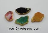 NGP1201 30*40mm - 40*55mm freeform agate gemstone pendants wholesale