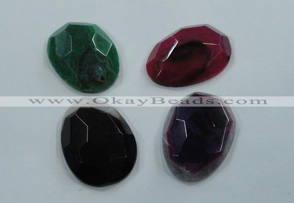 NGP1207 30*45mm - 35*55mm freeform agate gemstone pendants wholesale