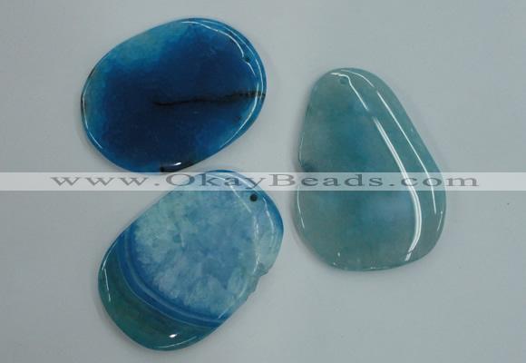 NGP1236 45*60mm - 50*70mm freeform agate gemstone pendants wholesale