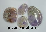 NGP1239 40*50mm - 60*80mm freeform lavender amethyst pendants wholesale