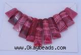 NGP124 Dyed rhodochrosite gemstone pendants set jewelry wholesale