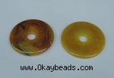 NGP1372 7*50mm - 8*55mm donut agate gemstone pendants