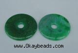 NGP1373 7*50mm - 8*55mm donut agate gemstone pendants