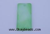 NGP138 2pcs 30*40mm rectangle dyed white jade gemstone pendants