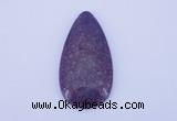 NGP143 2pcs 30*60mm teardrop kunzite gemstone pendants