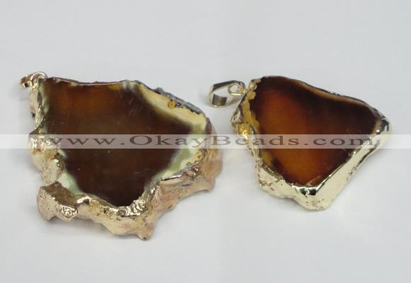 NGP1472 30*40mm - 40*50mm freeform agate gemstone pendants