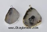 NGP1481 35*45mm - 45*55mm freeform montana agate pendants