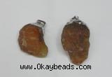 NGP1500 20*30mm - 25*50mm nuggets red agate gemstone pendants