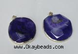 NGP1528 50*55mm - 55*60mm freeform druzy agate pendants