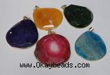 NGP1535 45*55mm - 50*60mm freeform agate gemstone pendants