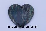 NGP154 2pcs 6*45mm heart fashion long spar stone pendants