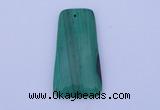 NGP157 2pcs 28*55mm trapezoid synthetic malachite pendants