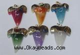 NGP1592 32*42mm - 35*45mm agate gemstone pendants