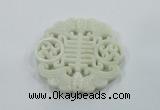 NGP1601 65*68mm Carved natural hetian jade pendants wholesale