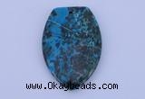 NGP162 2pcs 30*45mm fashion dyed chrysocolla gemstone pendants