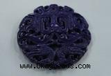 NGP1634 67*68mm Carved dyed natural hetian jade pendants wholesale