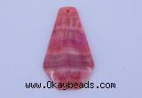 NGP166 2pcs 35*60mm dyed rhodochrosite gemstone pendants