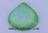 NGP169 2pcs 45*45mm heart dyed white jade gemstone pendants