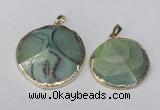 NGP1691 30*35mm - 35*40mm freeform agate gemstone pendants