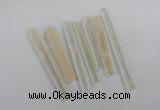 NGP1760 6*55mm - 8*80mm sticks white crystal beads pendants