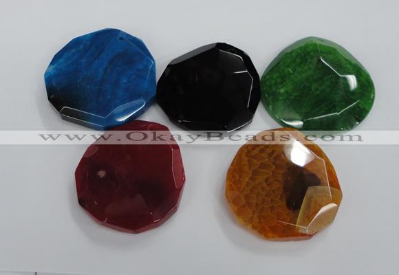 NGP1770 40*45mm - 50*55mm freeform agate gemstone pendants