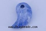 NGP178 2pcs 10*20*35mm dyed blue lace agate gemstone pendants