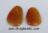 NGP1863 40*52mm - 40*58mm freeform agate gemstone pendants