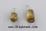 NGP1915 14*30mm - 15*35mm faceted nuggets golden tiger eye pendants