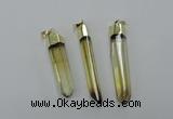 NGP1931 6*50mm - 8*55mm stick lemon quartz pendants wholesale