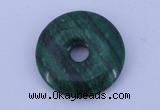 NGP215 5*25mm fashion dyed malachite gemstone donut pendant