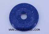 NGP218 7*50mm fashion dyed lapis lazuli gemstone donut pendant