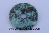 NGP220 7*40mm fashion african turquoise gemstone donut pendant