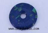 NGP222 5*30mm synthetic lapis lazuli & malachite gemstone donut pendant