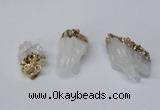 NGP2257 20*30mm - 25*35mm nuggets druzy quartz pendants