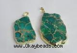 NGP2288 30*40mm - 40*50mm freeform sea sediment jasper pendants