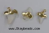 NGP2320 18*25mm - 25*30mm teeth-shaped shell pendants