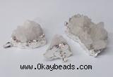 NGP2329 20*30mm - 25*35mm nuggets druzy quartz pendants