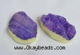 NGP2471 45*55mm - 50*65mm freeform druzy agate pendants wholesale