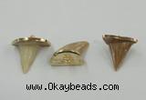 NGP2498 15*18mm - 18*20mm shark teeth pendants wholesale