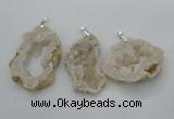 NGP2700 30*40mm - 50*65mm freeform druzy agate pendants