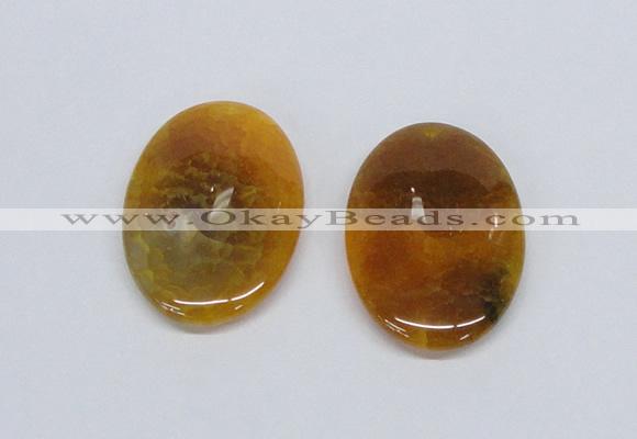 NGP2746 35*50mm oval agate gemstone pendants wholesale