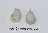 NGP2772 18*25mm - 20*30mm freeform druzy agate pendants