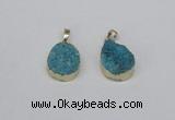 NGP2776 18*25mm - 20*30mm freeform druzy agate pendants