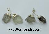 NGP2806 18*25mm - 20*25mm nuggets lemon quartz pendants wholesale