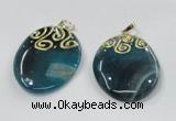 NGP2831 30*35mm - 35*45mm freeform agate gemstone pendants wholesale