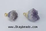 NGP2901 20*25mm - 25*30mm freeform amethyst gemstone pendants