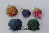 NGP2918 15*20mm - 25*30mm freeform desert rose pendants wholesale