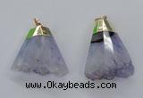 NGP2962 20*35mm - 30*45mm freeform druzy agate pendants