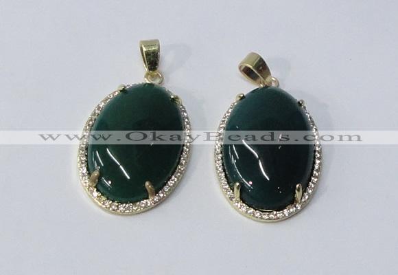 NGP3019 20*30mm oval agate gemstone pendants wholesale