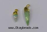 NGP3107 9*20mm – 11*40mm sticks Australia chrysoprase pendants